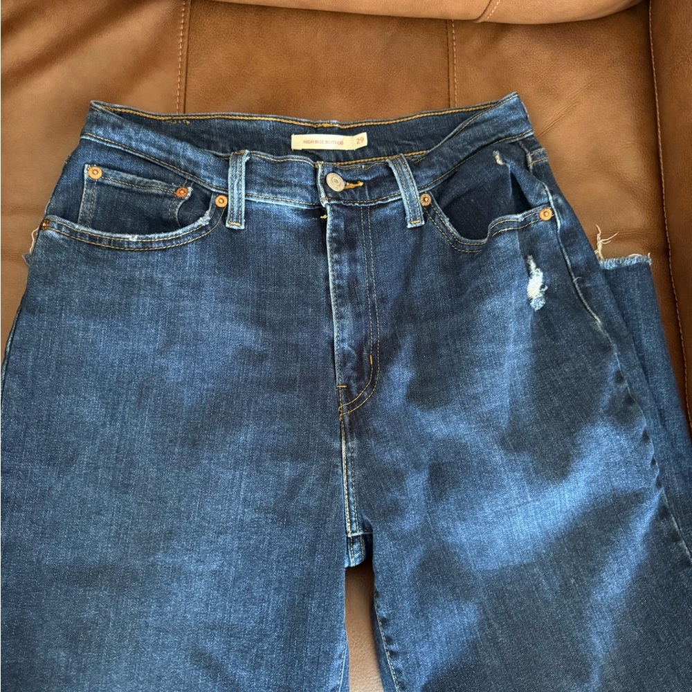 Levi's Dark Blue Boyfriend Jeans